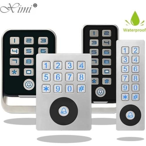 ZK Gate Door lock RFID Metal rfid Access Control system keypad door lock scanner 5000 users Metal IP66 Waterproof reader