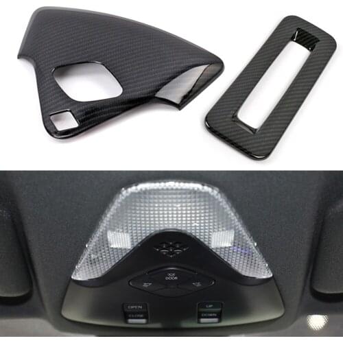 Chrome Roof Reading Light Decorative Frame Cover For Toyota C-HR CHR 2017 2018 2019 2020 Car Detector Carbon Look Stick Styling