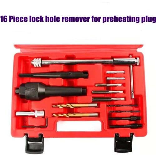 Damaged Glow Plug Removal Remover Thread Repair Drill Wrench Spark Plug Gap Extractor Tool Kit 8MM 10MM