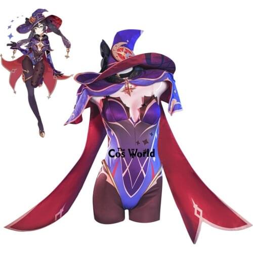 Genshin Impact Mondstadt Astrologist Mona Megistus Jumpsuits Uniform Outfit Games Customize Cosplay Costumes