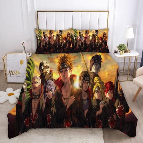 NARUTO Quilt Cover Cartoon Bedding Sets Kids Boys Gifts Bed Set 2/3 Pcs Quilt Comforter Covers Home Textiles Summer Winter News