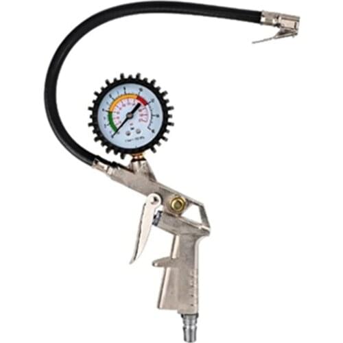 0-16bar/0-220psi Tire Air Pressure Inflator Gauge Analog Dial Inflation Inflated Pumps Deflated Repair Tools for Motorcycle Car