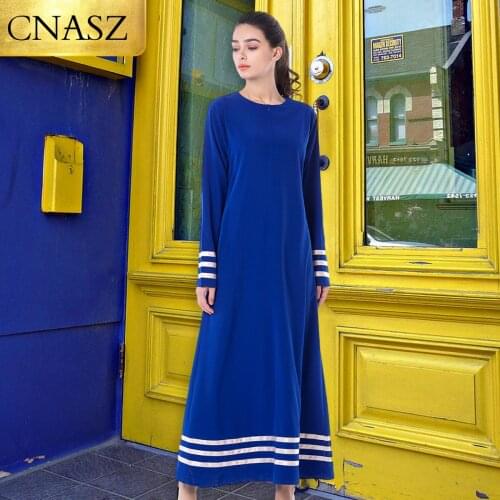 Muslim Dress Blue Patchwork Plus Size Robe Dubai Abaya Dresses Kaftan Abaya Dresses Muslim Hijab Dress for Women