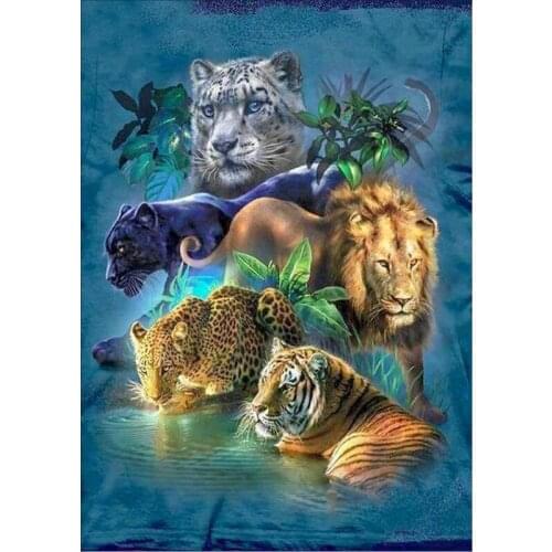 Animal collection 5d diy diamond Painting Cross Stitch kits Diamond embroidery Mosaic pattern arts and crafts wall sticker gift