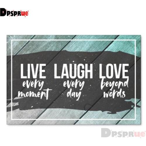 Dpsprue Full Square/Round Drill 5D DIY Diamond Painting "Text" Diamond Embroidery Cross Stitch 3D Decor Gift DF133