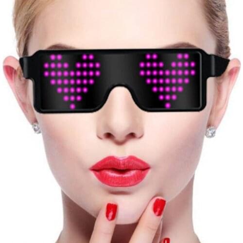 New LED Glasses Halloween Shining glasses LED colorful flash dynamic shutter shine glasses nightclub glow sunglass 5 colors