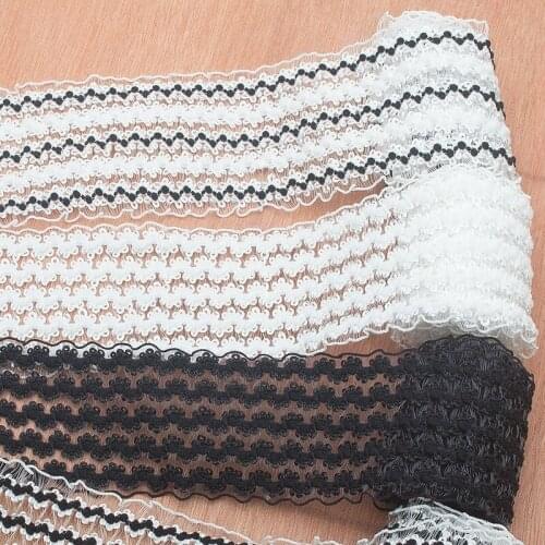 5.5CM Width New High-quality high-elastic knitted belt Lace elastic band clothing wedding handmade DIY