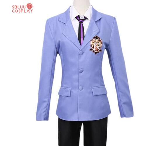 Ouran High School Host Club Cosplay Costumes King Men Women Fancy Party School Uniform Suit Hikaru Hitachiin for Halloween