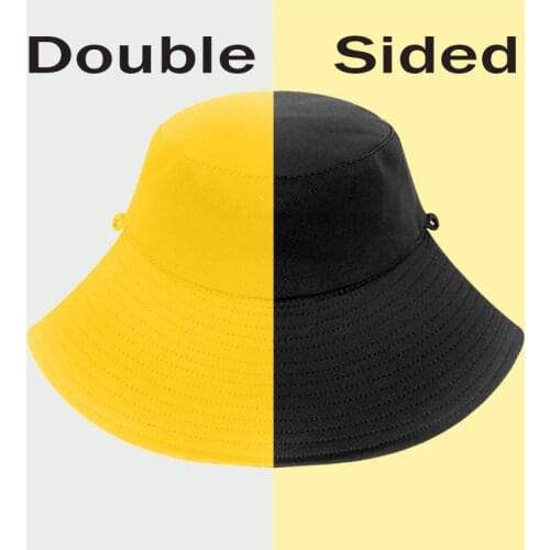 Panama New Sun Hat Letter Bucket Hat Men Women Bob Hip Hop Caps Summer Panama Foldable Double Sided Dance Hat Casual Gorras