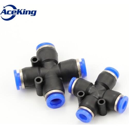 4-port equal diameter pneumatic joint PZA8mm 10mm 4mm 4mm 12mm outer diameter hose inserts 4-port equal diameter shunt gas quick