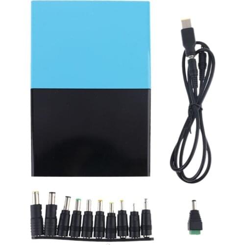 QC 3.0 USB DC 1-24V Output 12x 18650 Batteries DIY Power Bank for Laptop Phone