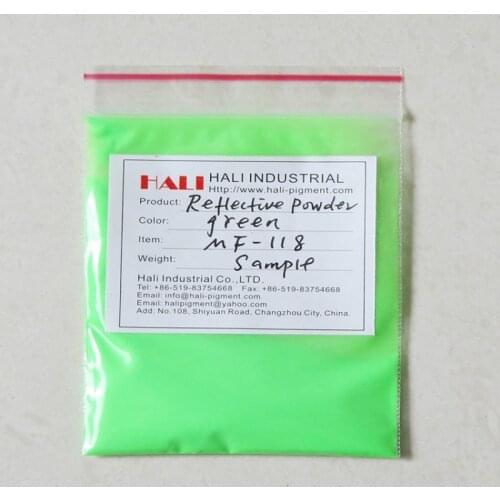 Sell color reflective pigment, reflective powder, green reflective pigment, MF-118 reflective green, 1 lot=200gram, freeshipping