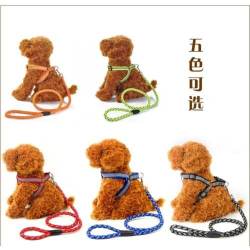 New style Pet Dog Leash Rope Training Slip Adjustable Traction Collar Rope Chain Cat harness Training Walk Cat Collars & Leads