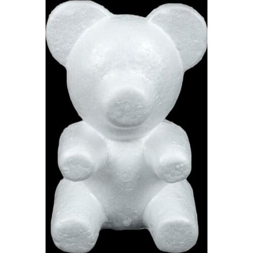 3 size Polystyrene Styrofoam Foam Ball Rose White Bear Crafts For DIY Party Decoration Wedding New Year Valentines Day Gift