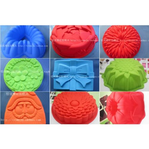 Single hole large size series silicone cake mold baking tray pan mould kitchen tools