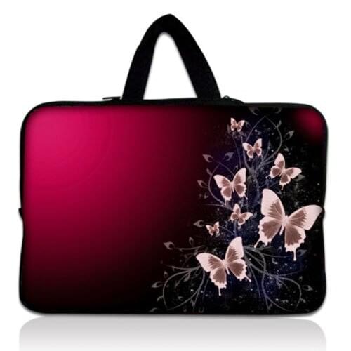 Butterflies Laptop Sleeve Bag With Handle For 10" 13" 14" 15.6" 17" Inch Laptop Shockproof Computer Notebook Bag