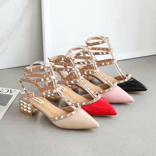 Shoes woman 2021 Summer ladies High Heels valentine Shoes Female Pointed Toe Pumps for Womens shoe zapatos chaussure femme