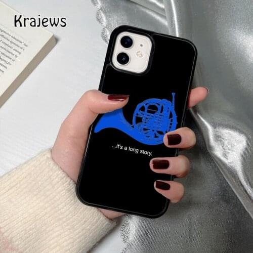 Krajews HIMYM Blue French Horn Duck Tie protective Phone Case for iPhone 12 mini 5 6S 7 8 PLUS X XS XR 11 PRO MAX SE 2020 Cover