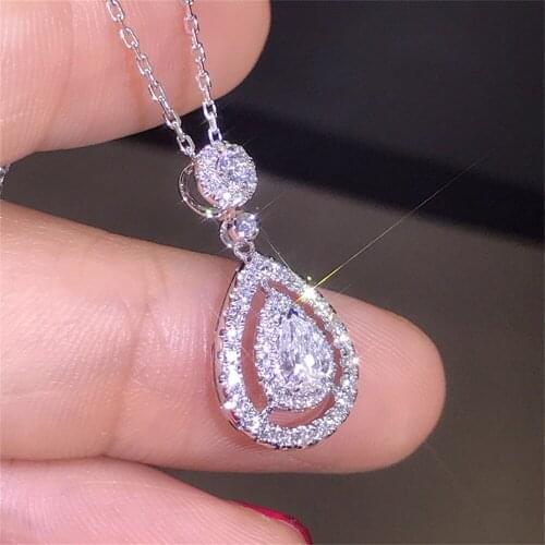 Zircon Necklace Women Long Chain Neck Jewelry Fashion Body Accessories Party Decorations
