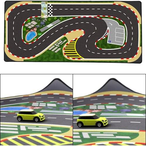 1/76 RC Car Race Track for Mini Small Turbo Racing Car Set Boy Kids Toy for Different Mini Scale RC Car Accessory