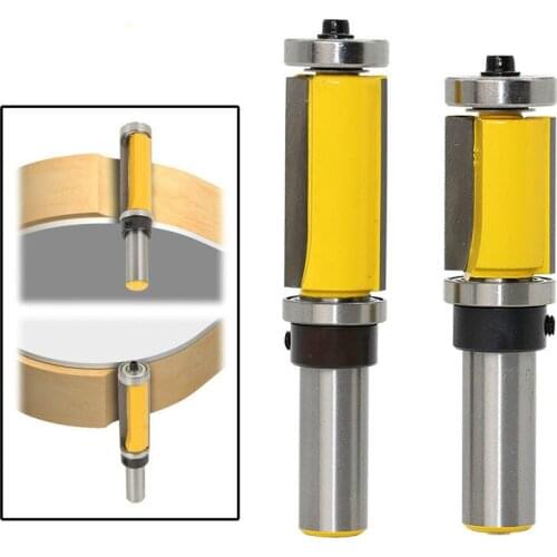 1PC 1/2 Shank Template Trim Hinge Mortising Router Bit Straight end Mill Trimmer Cleaning Flush Trim Tenon Cutter forWoodworking