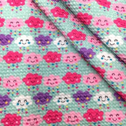 50*145cm Cloud Rainbow Bullet Liverpool Fabric for Tissue Kids Home Textile Patchwork Cloth DIY Sewing Quilting Curtain,c15859