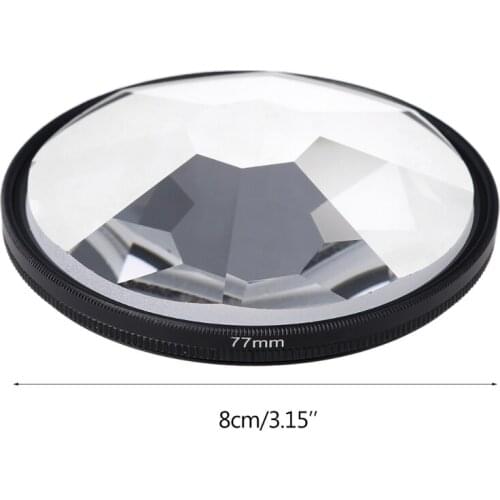 77mm Filter Colorful Prism Kaleidoscope Prism Variable Number of Subjects SLR Photography Accessories M4YD