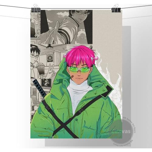 Anime Saiki Kusuo Poster Pictures Home Manga Decoration Paintings Canvas HD Prints Wall Art Modular Living Room