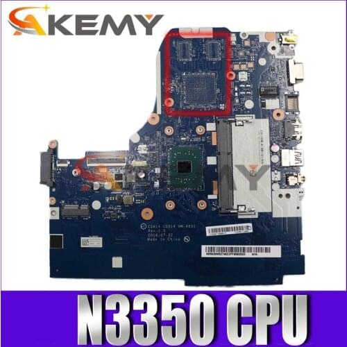 CG414 CG514 NM-A851 For lenovo ideapad 310-15IAP Laptop Motherboard 80TT CPU:N3350 SR2YB FRU:5B20M52763 100% Test ok
