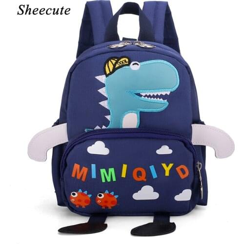 Cartoon Dinosaur Anti-lost Children School Bag Kindergarten Boys and Girls Toddler Backpack Book Bag for Kids School Backpack