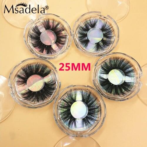 FedEx/DHL Shipping 25mm Mink Eyelash Bulk Packaging 3D Mink Lashes Wholesale Makeup Thick Long False Eyelashes Dramatic Lash