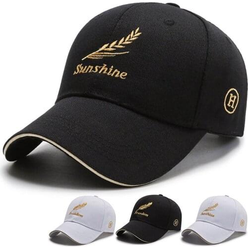 Hat Mens Korean Embroidered Wheat Head Cap Spring And Autumn New Fashion Casual Sun Hat Street Baseball Hat Women