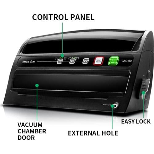 220v Small vacuum packaging machine Commercial household plastic sealing sealing machine Food preservation sealing machine