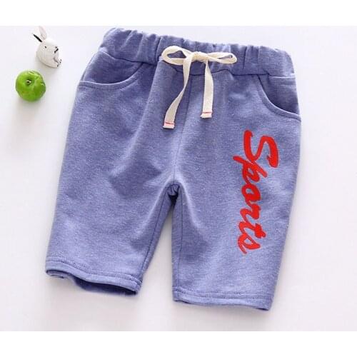 Summer Fashion boys girls thin section Shorts Sport Cotton Elasticity candy-colored embroidery kids Clothing Soft comfortable