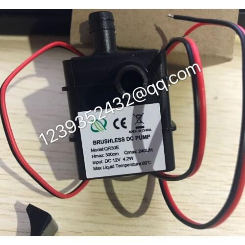 1-5PCS/ QR30E DC 12V 4.2W 240L/H Flow CPU Car Cooling Brushless Water Pump Waterproof Pump