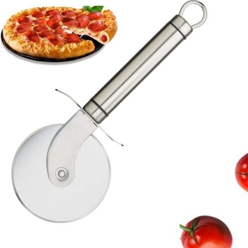 Stainless Steel Pizza Cutter Wheel Professional Sharp Blade Pizza Knife Cake Tools Pizza Slicer Wheels Scissors Waffles Cookies