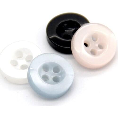 HENGC Mini Doll Pink Resin Shirt Sewing Buttons For Clothing Transparent Classical Coat Dress Decorative Accessories Wholesale