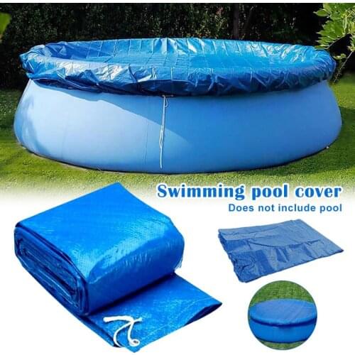 Dust Pool Cover Protector Solar Cover for Round Frame Pools Pool Cover for Round Above Ground Inflatable Swimming Pool S