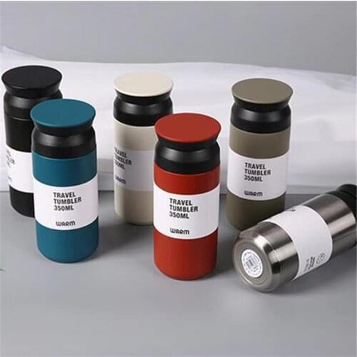 350ml & 500ml Stainless Steel Car Coffee Cup Leakproof Insulated Thermal Thermos Cup Car Portable Travel Coffee Mug Car Styling