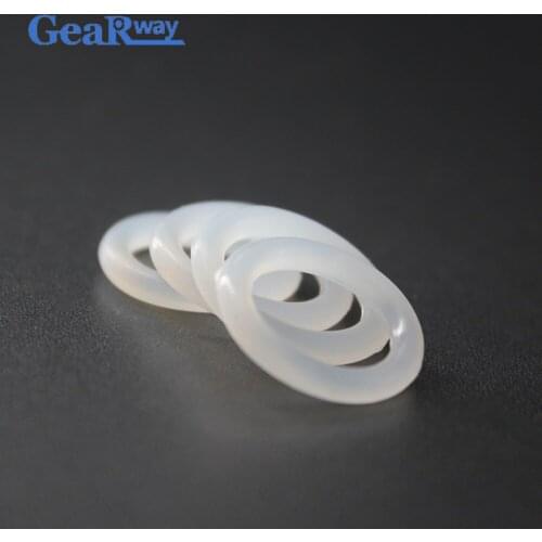 Gearway O Ring Seal 1.9mm CS Food Grade Semitransparent Silicon O Ring Sealing Gasket 62/63/64/65/95/100mm OD VMQ O Ring Sealing