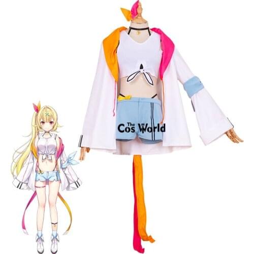 YouTuber VTuber Virtual Hololive Sara Hoshikawa Tops Shorts Outfits Cosplay Costumes