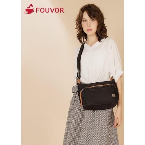 Fouvor Nylon Waterproof Small Bag Women Simple Wild Canvas Casual Ladies Oxford Shoulder Messenger Bag For Teenage Girls 2828-12