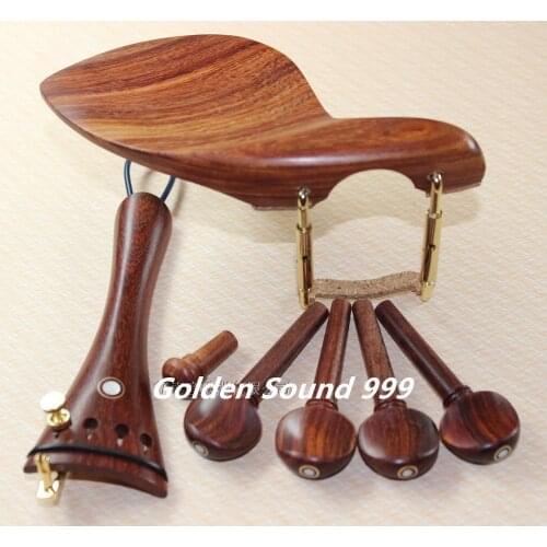 1 set high quality rosewood violin fittings 4/4, violin parts accessories