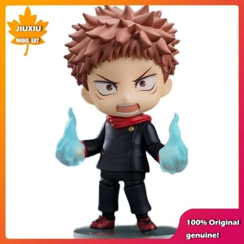 Original genuine Anime Jujutsu Kaisen yuji itador Q version figma PVC Action Figure Anime Figure Model Toys Figure Doll Gift
