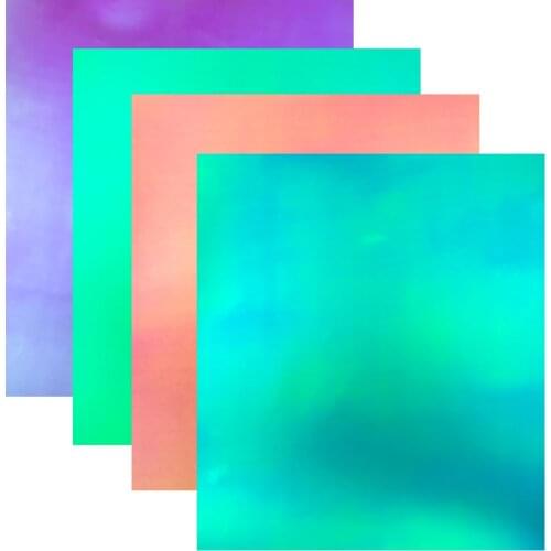 12"x10" Bundle Adhesive Craft Vinyl 4 Assorted Colors Work with Cricut and Other Cutters for Window Mugs Car Christmas Decor DIY