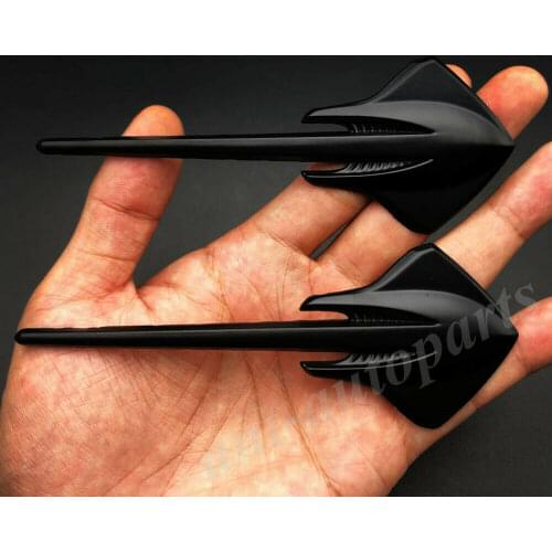 2x Metal Stingray Mako Shark Fender Emblem Badge Sticker C3 Vette C7 Corvette