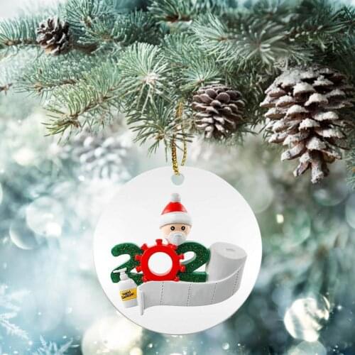 2020 Christmas Gift Personalized Ornaments Christmas Tree Hanging Pendant Holiday Decorations Creative Gifts For Family Members