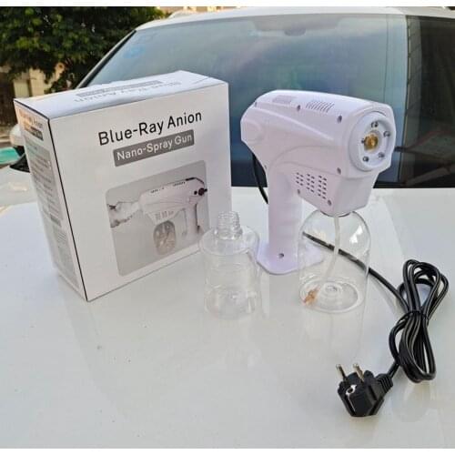 500ml Electric ULV Sprayer Blue Light Portable Fogger Machine Hair Nano Steam Spray Guns Hospital Home Disinfection