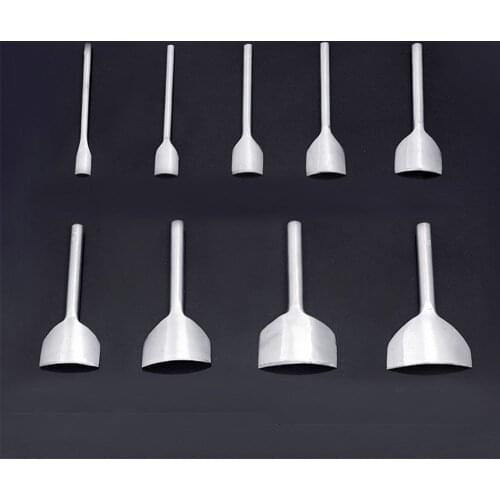 9pcs/set Steel 1/4 Arc-shaped Cutter Punch Strap Belt Wallet End DIY Punch Leather Craft Making Leathercraft Tool Size 10mm-50mm