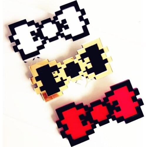 3 Colors Acrylic Bow Tie Commemorative Badge Fashion Minimalist Novelty Ties Wodden Bowtie Clothes Suit Wedding Accessories Gift